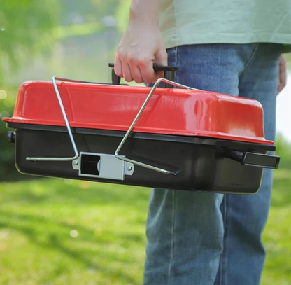 Portable Stainless Steel Camping BBQ Grill – Compact & Durable