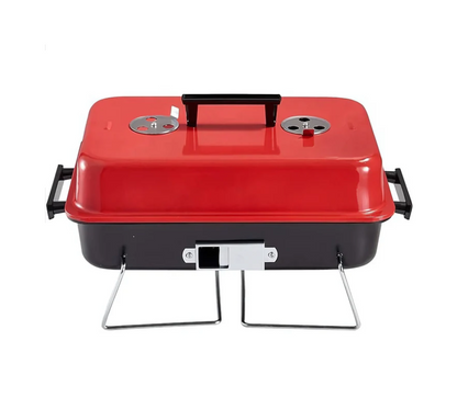 Portable Stainless Steel Camping BBQ Grill – Compact & Durable