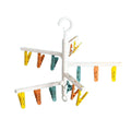 Clothes Hanger with Peg Clips