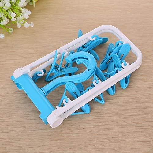 Foldable Portable Hanger Multi-Clip