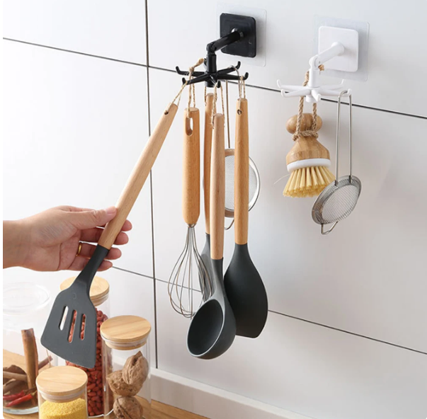 Kitchen Hook with 6-Claw 360 Degree Rotating