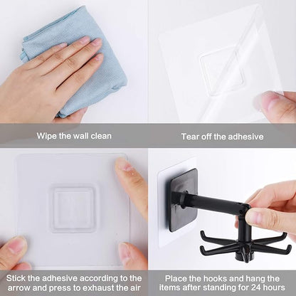 Kitchen Hook with 6-Claw 360 Degree Rotating