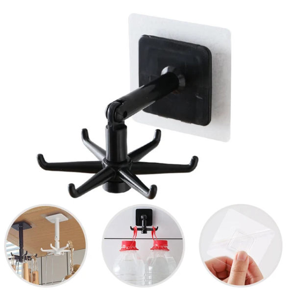 Kitchen Hook with 6-Claw 360 Degree Rotating