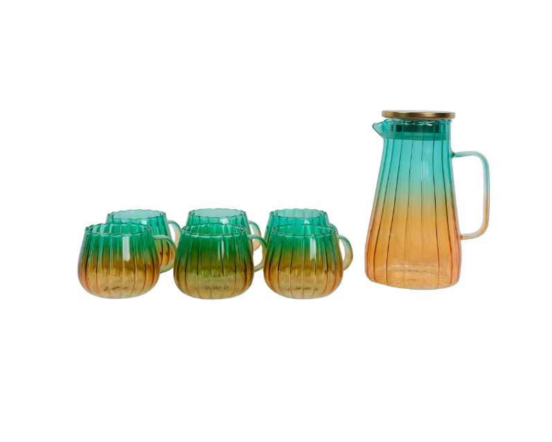 Premium Glass Cup & Tea Pot