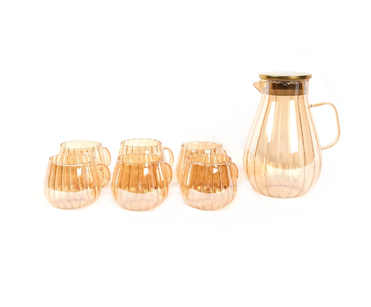 Premium Glass Cup & Tea Pot