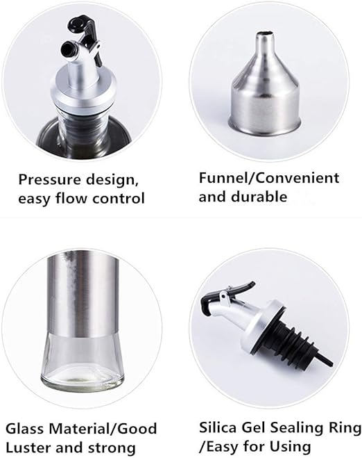 Oil & Vinegar Dispenser - Glass Bottle