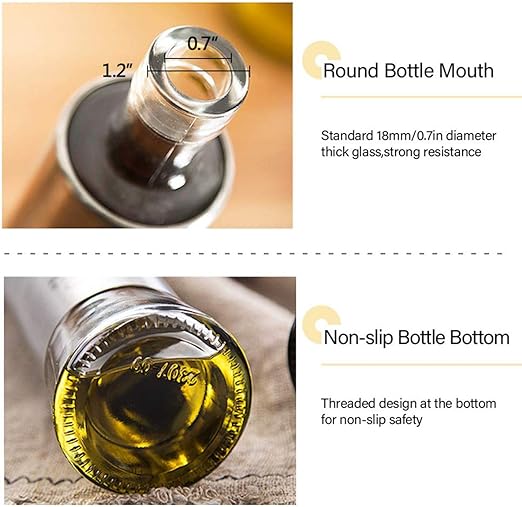 Oil & Vinegar Dispenser - Glass Bottle