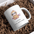 Coffee Is My Spirit Animal Ceramic Mug | Cute Sloth Coffee Lover Gift
