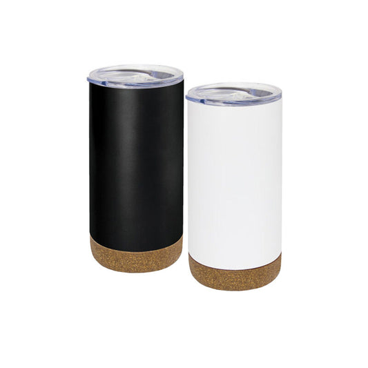Double Wall Travel Tumbler with Cork Base & Lid