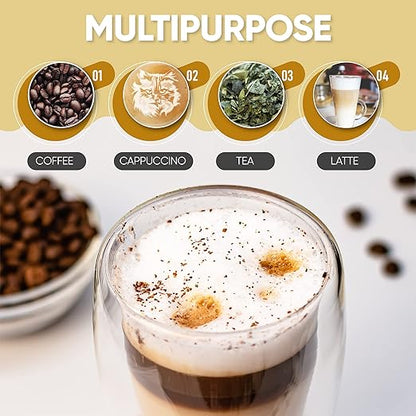 Double Wall Clear Glass Mug with Bamboo Lid
