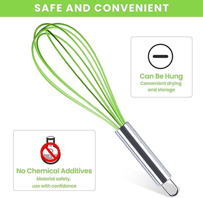 Silicone Whisk with Stainless Steel Handle
